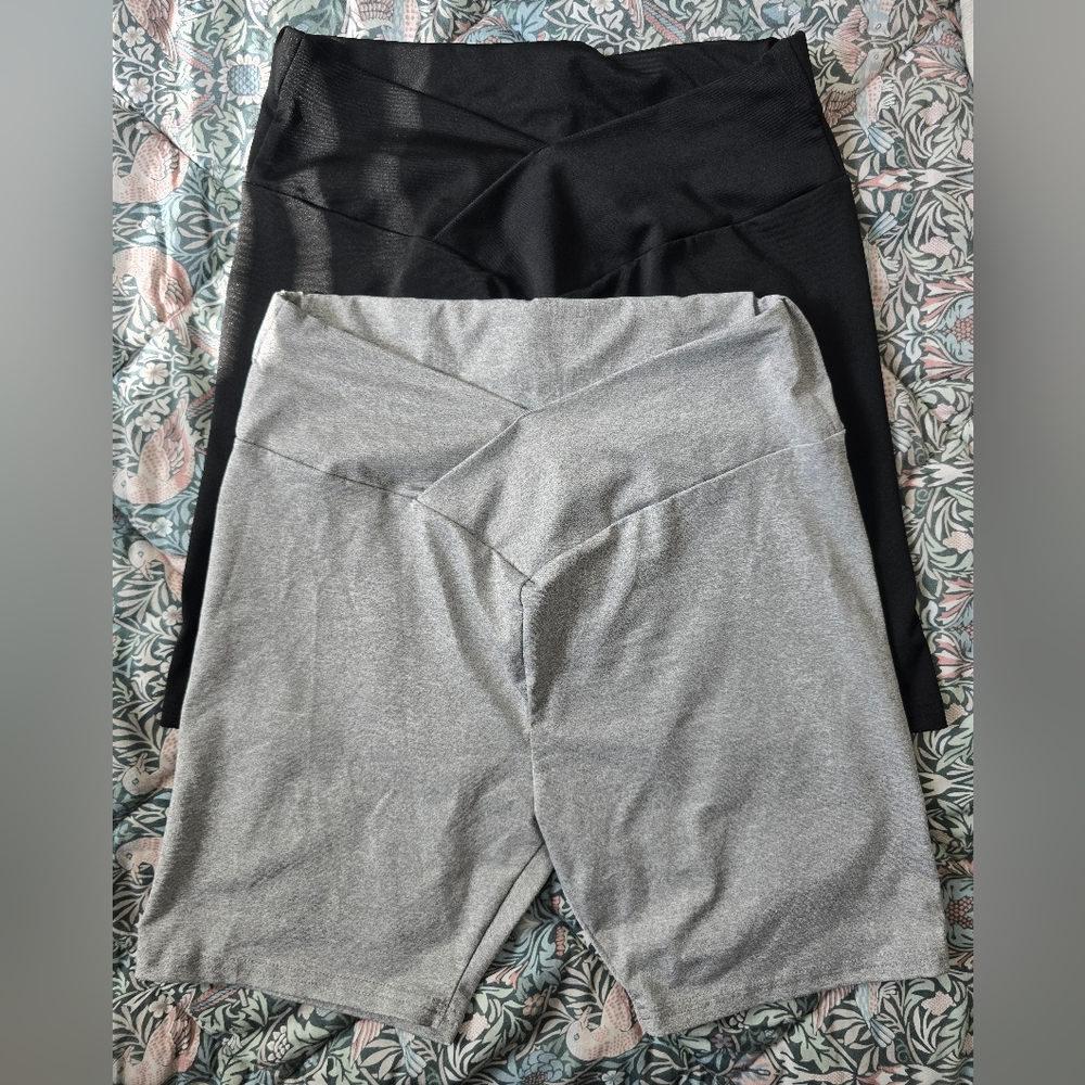 Black and Gray Short Set